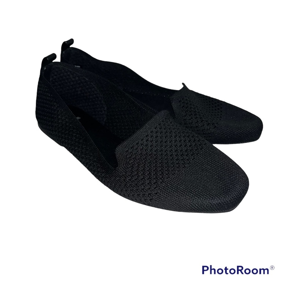 Report size 8.5W women’s black mesh flats